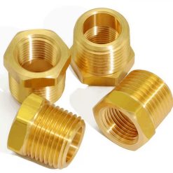4 Pcs Brass Pipe Fitting Hex Bushing